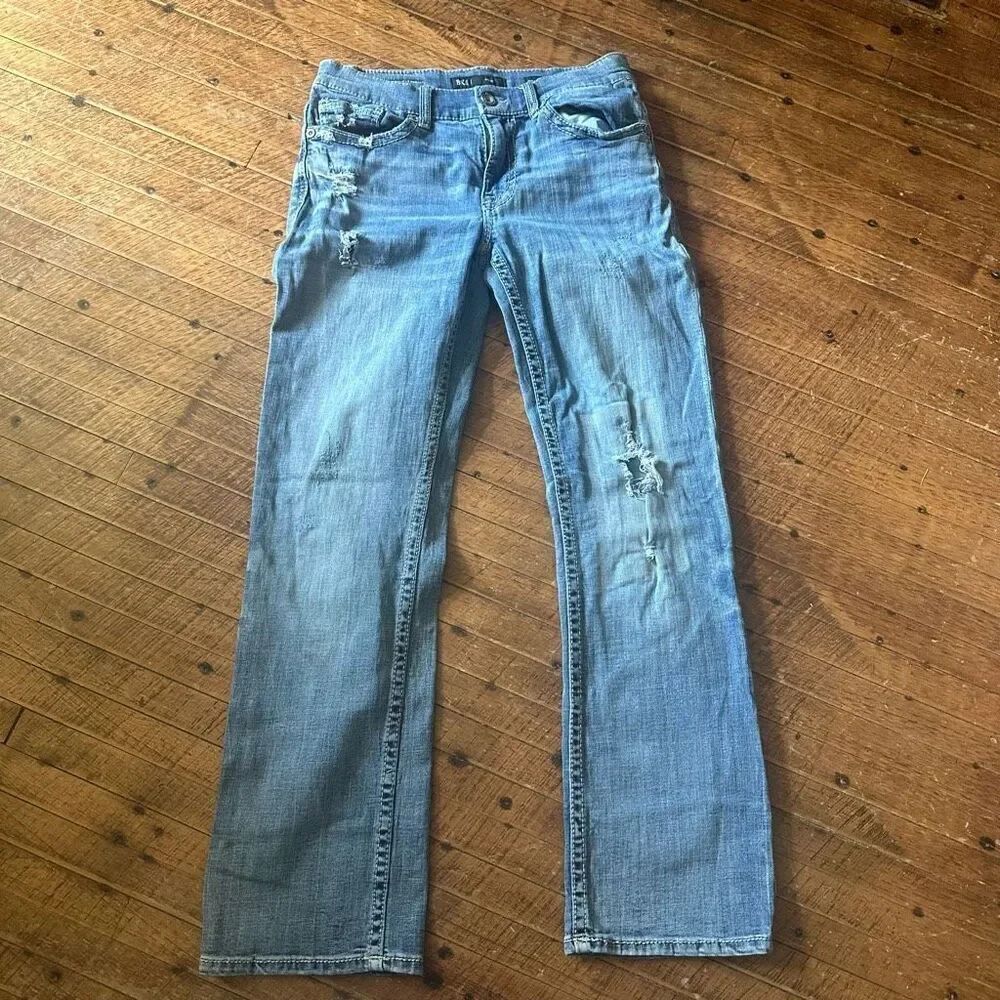 BKE distressed Aiden 30x30 medium wash jeans